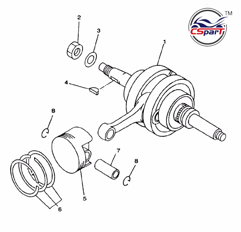 LINHAI 300 Shaft Piston