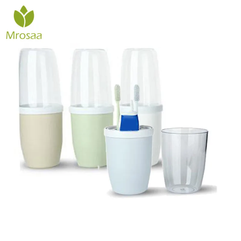 

1 Pcs Mrosaa Portable Travel Set Toothbrush Cup Storage Box Home Toothbrush Holder Organizer Toothpaste Towel Wash Gargle Cup