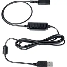 VoiceJoy QD к usb-адаптеру Heaset быстрое отключение к usb-кабелю с регулятором громкости и отключения звука для P lantronics гарнитуры