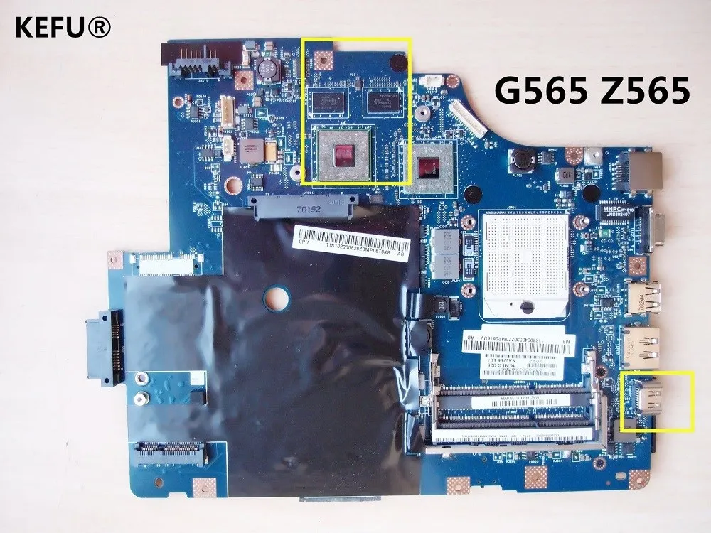 Материнская плата KEFU LA 5754P для Lenovo G565 Z565 с видеокартой + портом HDMI все