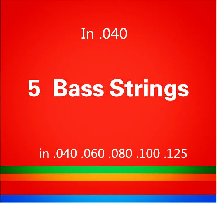 5setslot  .040-.125 (1st-5th) 5 strings Electric Bass Guitar Strings guitar parts wholesale musical instruments accessories