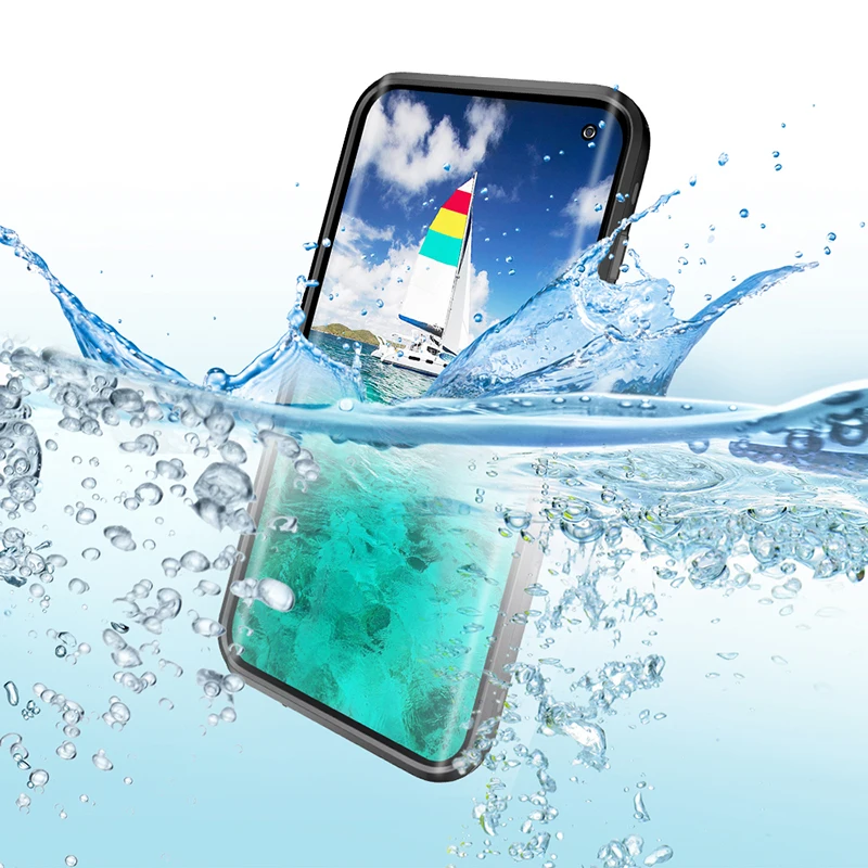 

For Samsung S10 Plus Real Waterproof Phone Case For Samsung Galaxy S10 S9 Plus Case Transparent Under Water Swimming Case Cover