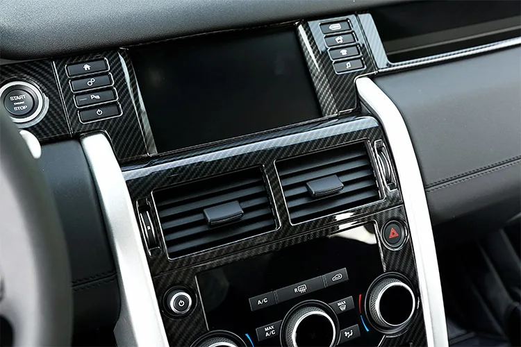 Поверхность из углеродного волокна для Land Rover Дискавери Спорт ABS центральная консоль автокондиционера Вентиляционный Выход отделка автомобиля Аксессуары 1 шт