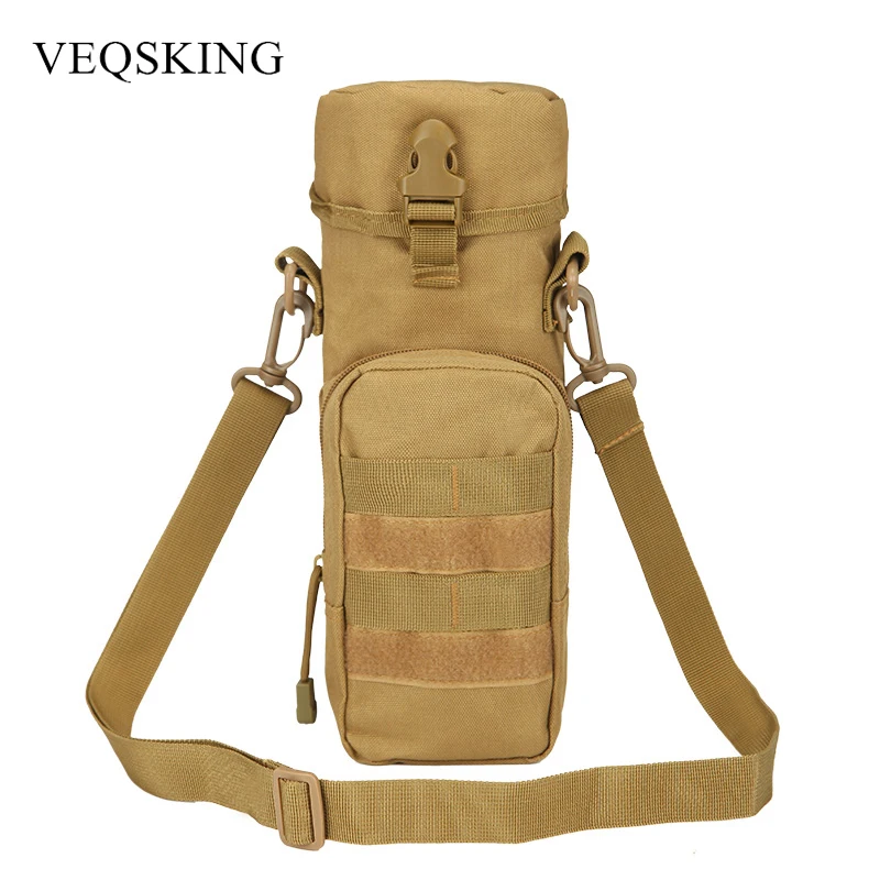 

Military Molle Water Bottle Holder,800D Nylon Tactical Pouch,Camping Hiking Hunting Travel Kit with Buckle Cover 4colors