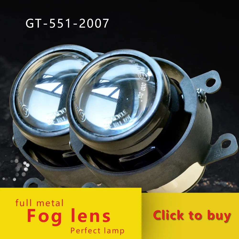 

GZTOPHID Projector fog lens, 12V 35W Single Xenon Fog Lens Assembly Universal For Headlight Bracket Motorcycle/car