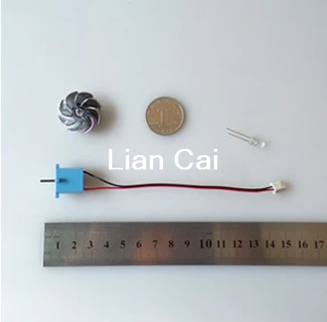 

Free shipping 15V 0.2A DC generator small generator hand generator wind water generator with fan and LED