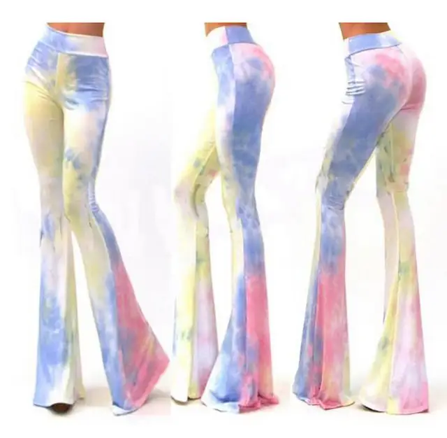 2016 New Fashion women bellbottom Slim High-waist retro flared jeans Denim pants Elasticity trousers wide leg panty