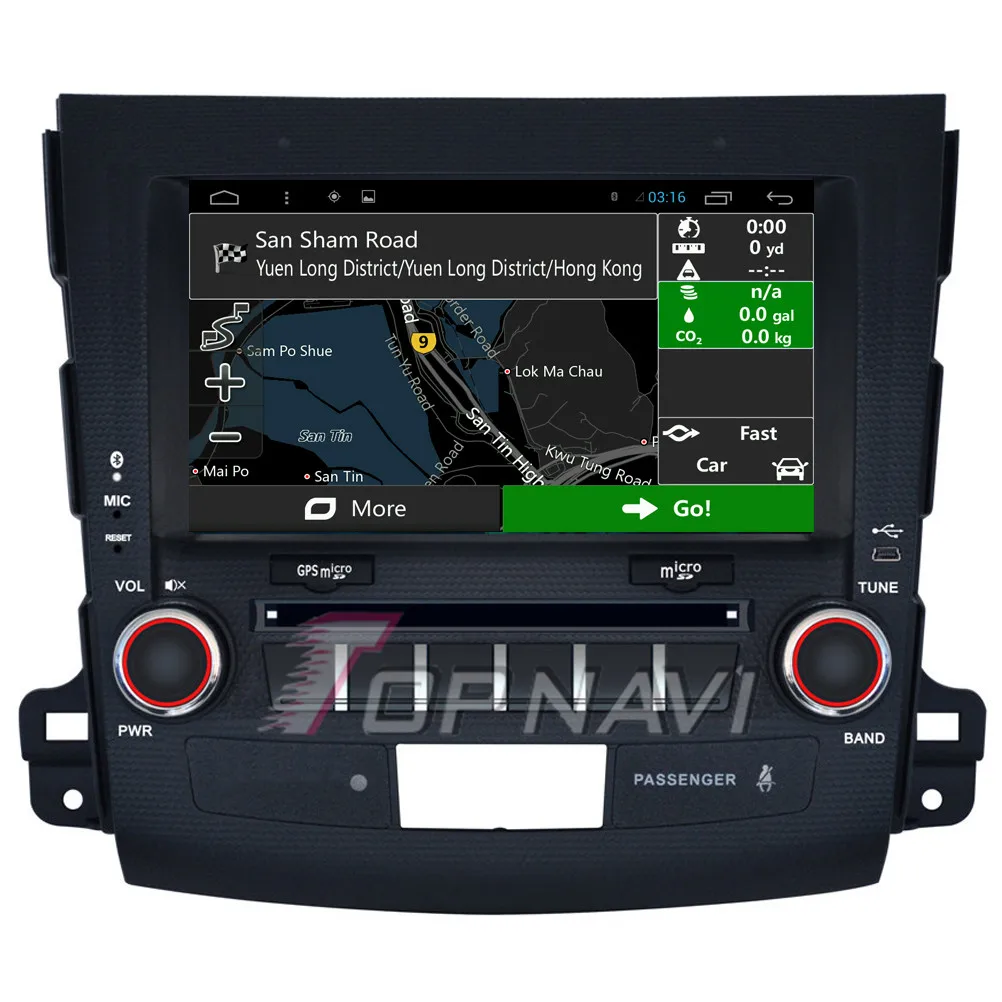 Excellent Topnavi 8" Quad Core Android 6.0 Car GPS Navigation for Mitsubishi Outlander Autoradio Multimedia Audio Stereo,NO DVD 4