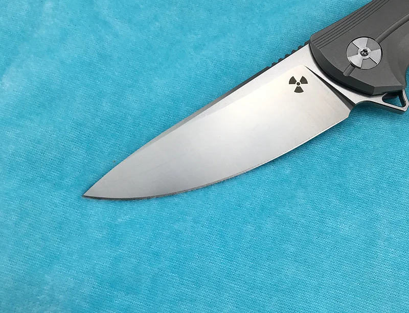 LEMIFSHE JK3215 Флиппер складной нож D2 стальное лезвие титановый сплав Ручка Открытый Отдых кухонный нож для фруктов EDC инструмент