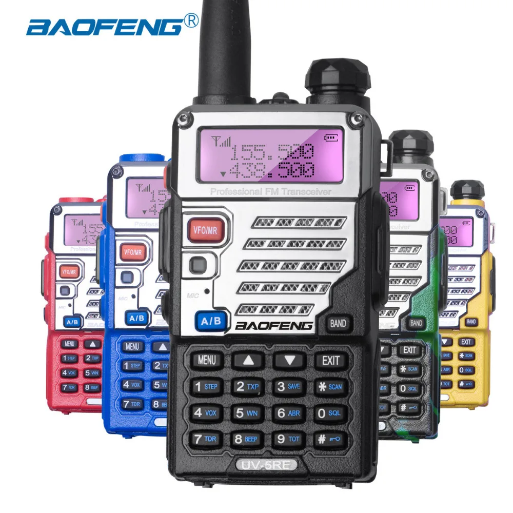Baofeng UV-5RE Двухдиапазонная рация UV5RE CB радио 128CH VOX стальная оболочка Ham Радио