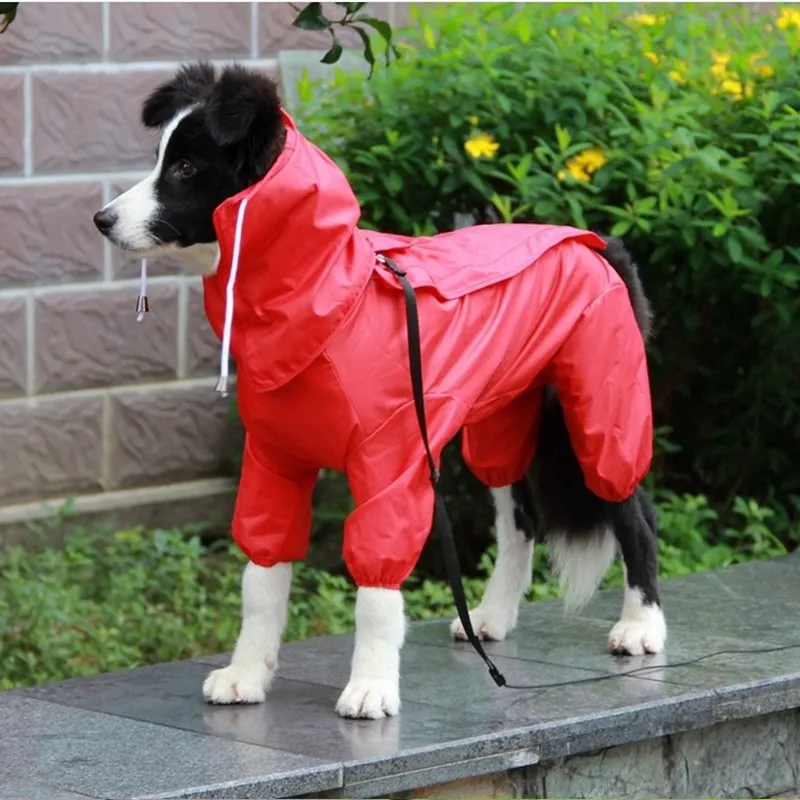 2017 Pet Small Large Dog Raincoat Clothes Pet Dog Raincoat Hoody Waterproof Rain Lovely Jackets
