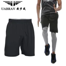 UABRAV Черная Мужская Беговая короткая спортивная одежда быстросохнущая дышащая карманная футбольная теннисный зал тренировочный открытый короткий спортивный короткий