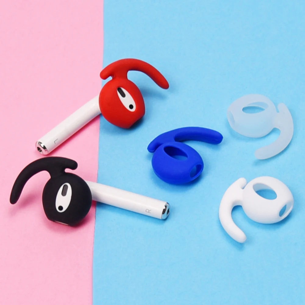 1 пара Bluetooth беспроводной чехол для наушников силиконовый Противоскользящий ушной крючок наконечники для наушников колпачки для iPhone наушники