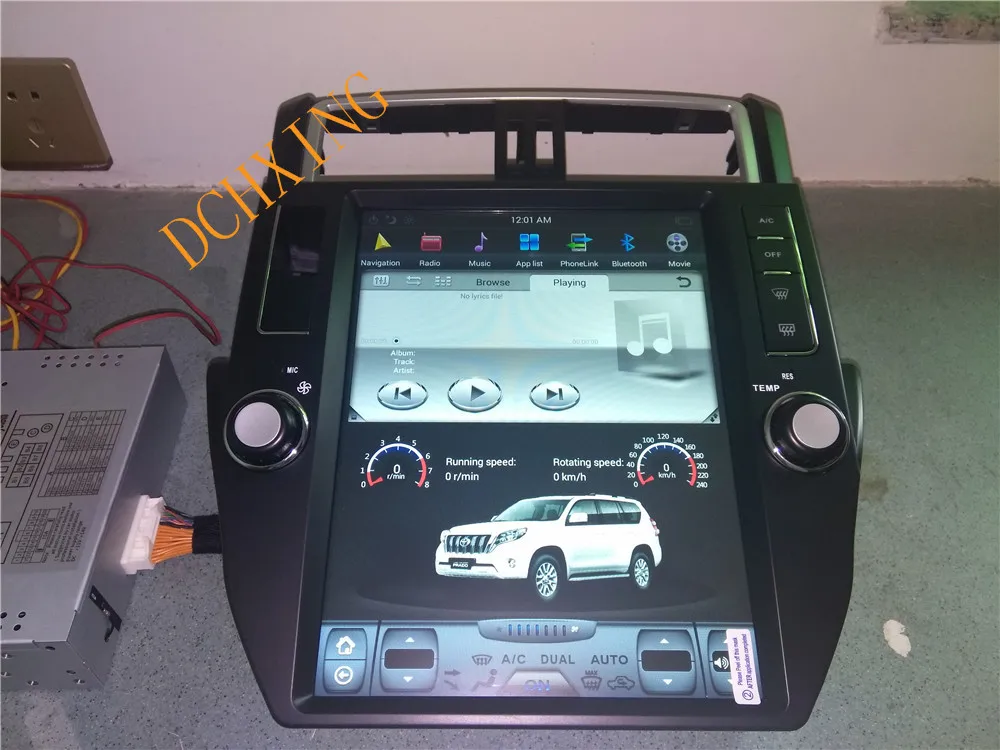 12,1 ''tesla стиль Android 8,1 автомобильный dvd-плеер gps навигация для Toyota Land Cruiser Prado 2010 2011 2012 2013 PX6 CARPLAY