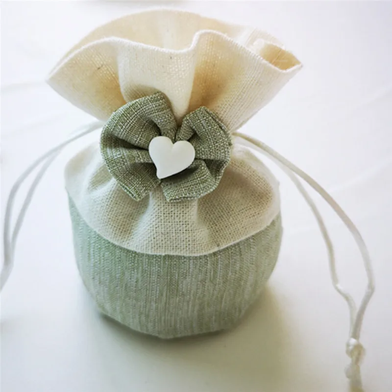 

Pinksee Cute Creative Beam Drawstring Wedding Birthday Favor Candy Gift Bags Flower Packaging Bag Supplies Small Bag