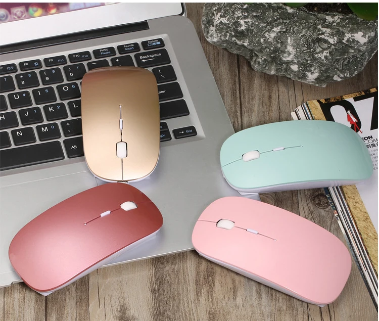 USB мышь для Macbook Air Pro Win 10/Mac ноутбук беспроводная перезаряжаемая Бесшумная