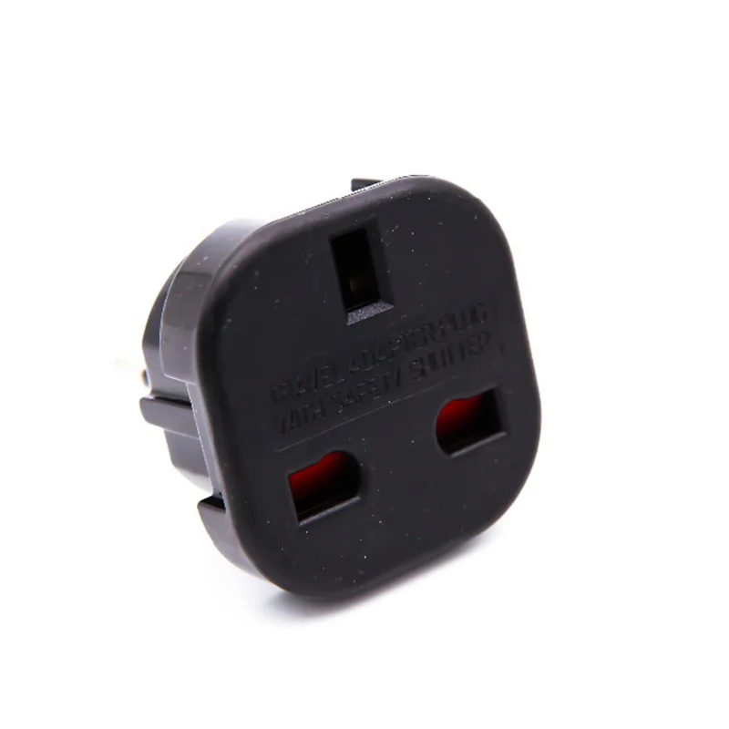 New Travel UK To EU 240V Adapters High Quality Euro Plug AC Power Charger Adapter Converter Socket Black Mayitr