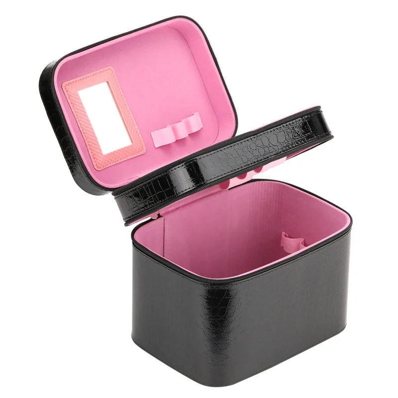 النساء التمساح صندوق مستحضرات مصمم عالية الجودة المحمولة التجميل حقيبة سعة كبيرة بو حقيبة مستحضرات التجميل النساء ماكياج مخصصة