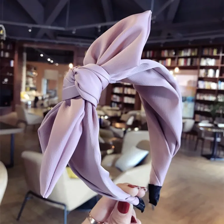 Haimeikang Hairband кроличьи уши ткань лук ободок девушки женщины волосы обруч ленты аксессуары для повязки на голову для Девочки Головные уборы