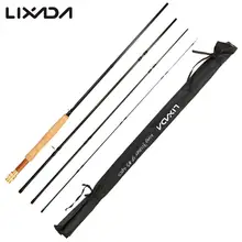 Lixada Портативный 4 секции карбоновая удочка 9 футов 2,7 м приманка стержень путешествия удилище удочка для De Pesca
