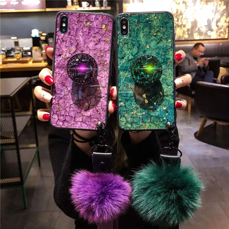 

New Diamond Ball For Iphone 6 6s 7 8P X Xs Xr Max New Diamond Dyed Ball Ball Anti-Fall Mobile Shell