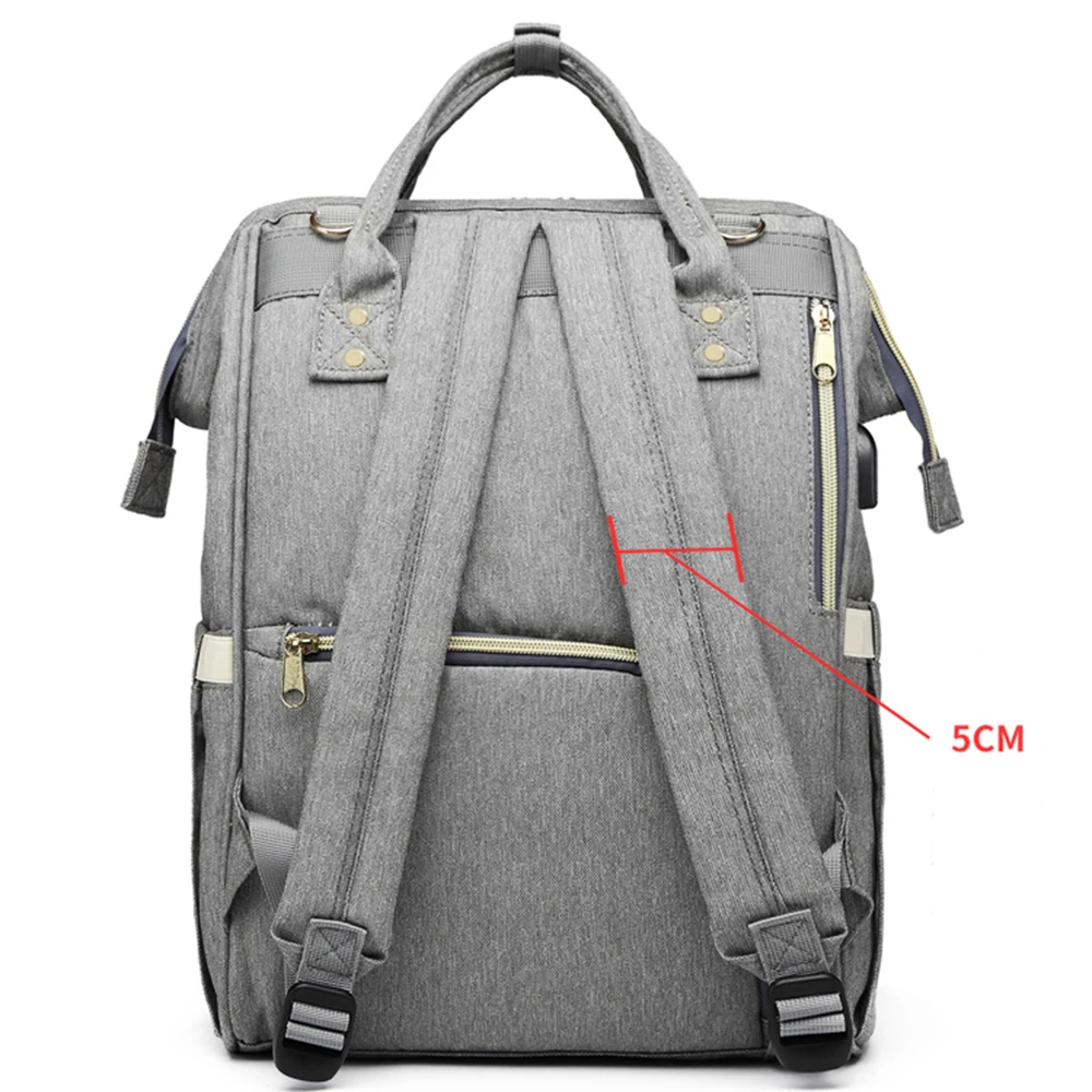 Сумки для подгузников с USB, большая сумка для подгузников, модный рюкзак для путешествий, водонепроницаемый рюкзак для мам, сумки с крюком и сумкой для бутылок