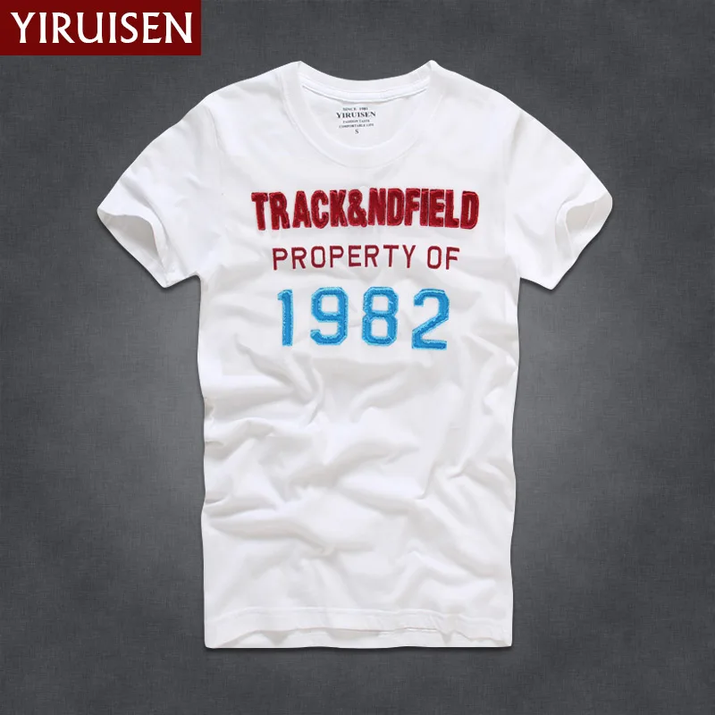 

YIRUISEN Brand New York Style T shirt Men Short Sleeve Fashion 2016 Summer White T-Shirt Tshirt Homme Camisetas Masculinas