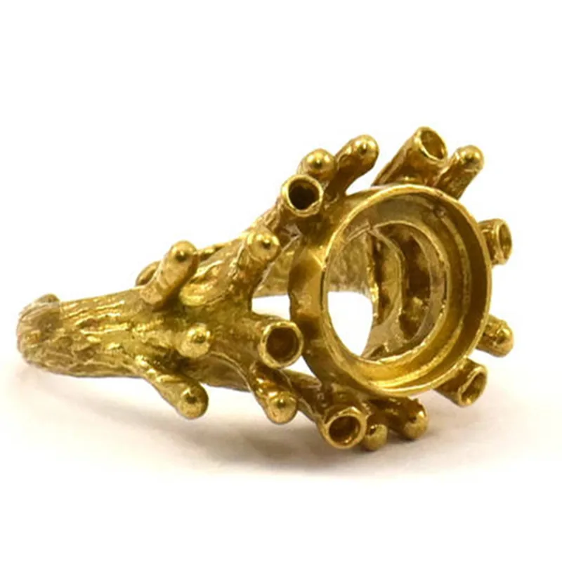 

.. 1pc.. Raw Brass Ring Setting and - Pad Size (12x10mm) U044 choose