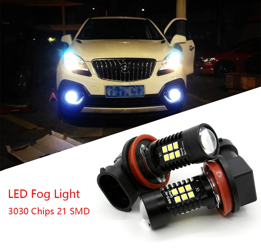Goede 1200Lm H11 H8 LED Auto Verlichting LED Lampen Dagrijverlichting DRL Mistlamp 6000 k 9005 HB3 9006 HB4 wit