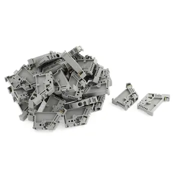 

High Quality 50Pcs 35mm DIN Rail Terminal Block End Stopper Mounting Clips