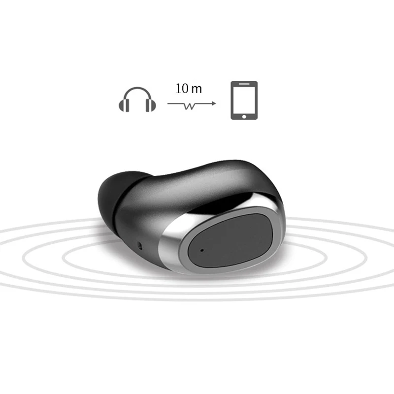 

Wireless Earbud Earphone Mini Bluetooth Earphone 10 Hrs Working, Bluetooth Headset Hands-free for Car Driving Phone Sport