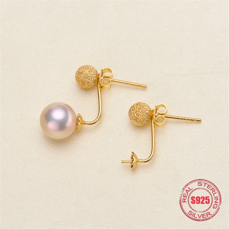 

Genuine S925 Sterling Silver Stud Earrings Dangle Earrings Hoop Earrings Blank Base Supplies for DIY Accessories Jewelry Making
