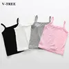candy color baby girls t shirt summer baby girls  sleeveless undershirt for teenager kids children vest clothes2-12T ► Photo 3/6