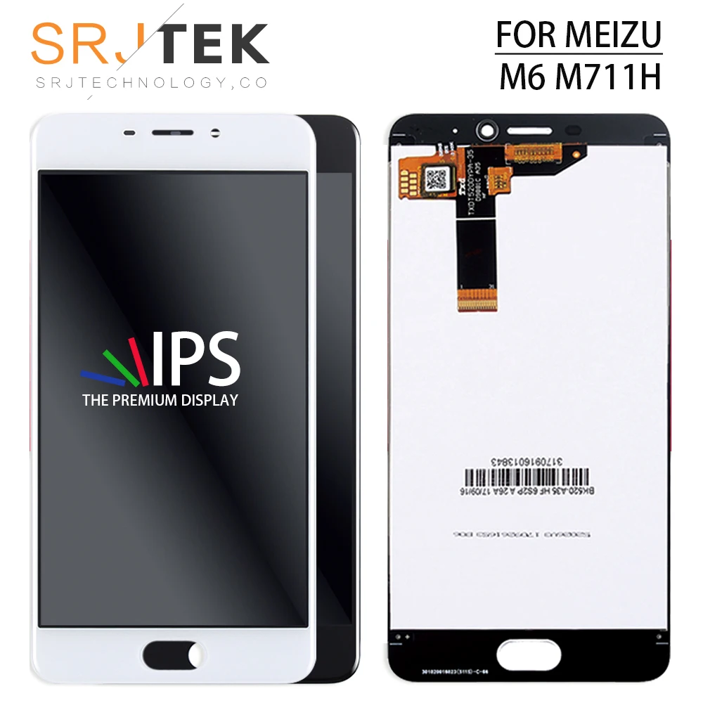 

For Meizu M6 M711H LCD M711M M711Q M6S Touch For Meilan S6 M712H Screen Digitizer Sensor Glass Frame For Meizu M6T M811Q Display