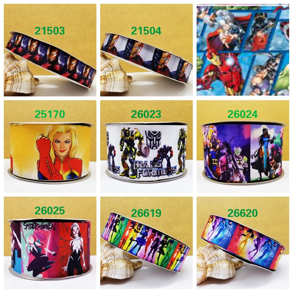 

Free shipping 2019 new arrival ribbons Hair Accessories ribbon 10 yards printed grosgrain ribbons 26023