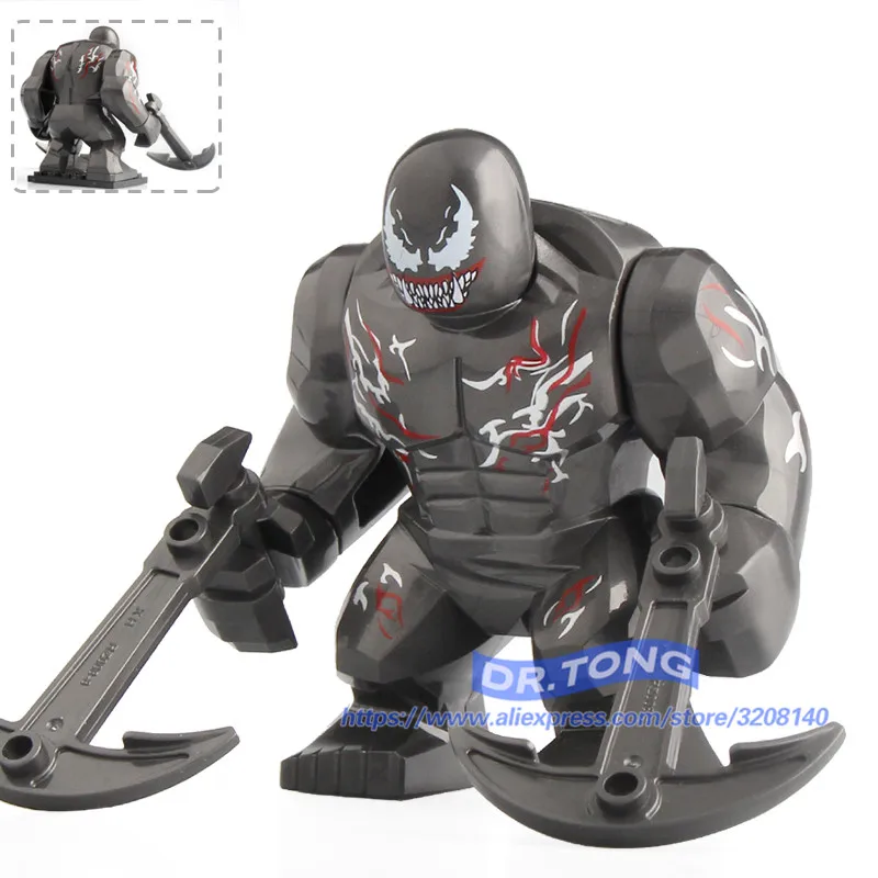 

Single Slae Venom Spiderman Movie Figures Super Heroes Venom Spiderman Legoingly Avengers Model Building Block Gift Toys X1047