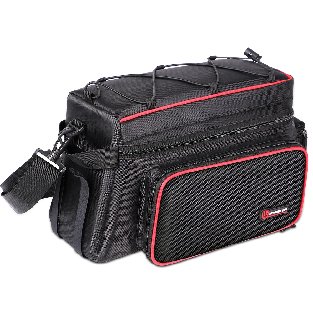 

2018 Cycling MTB Mountain Bicycle Bag Large Capacity Foldable Rainproof Bike Saddle Bag Reflective Trunk Pannier Backpack