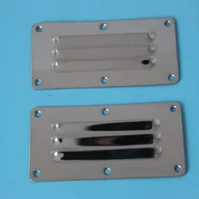 2xhigh качество Нержавеющая сталь, устанавливаемое на вентиляционное отверстие в салоне автомобиля для противотуманных фар вентиляционная решетка крышка 126X65 мм