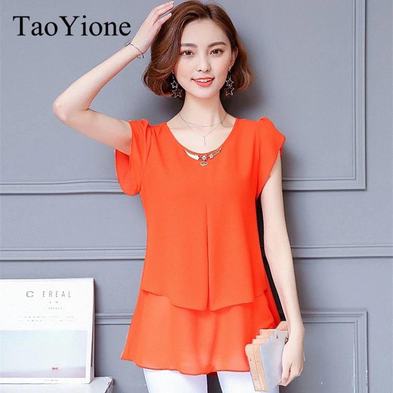 Женская летняя блузка с круглым вырезом и коротким рукавом|blusas femininas|women blousesnew