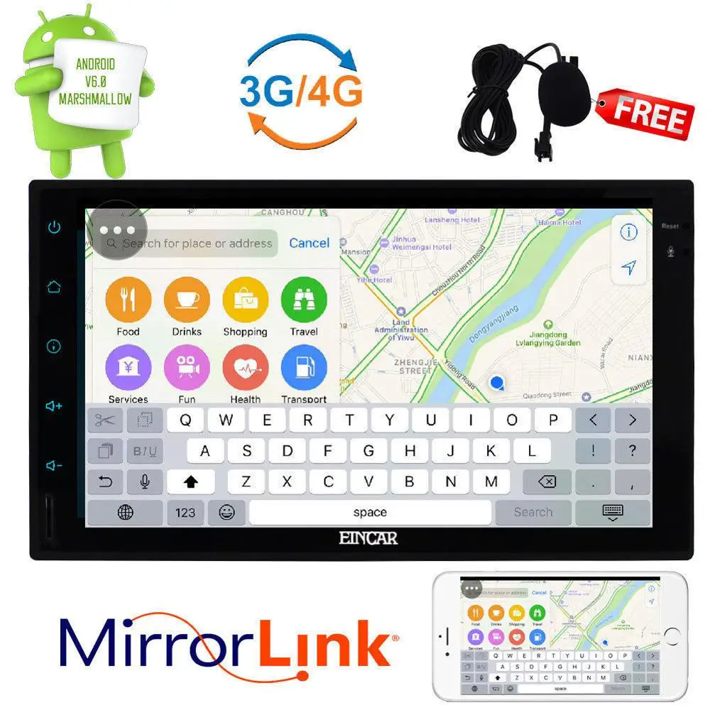 Discount Android 6.0 2Din Car Stereo Radio GPS Wifi 3G OBD2 HD Mirror DVD Player+CAMERA 1 Discount Android 6.0 2Din Car Stereo Radio GPS Wifi 3G OBD2 HD Mirror DVD Player+CAMERA 1