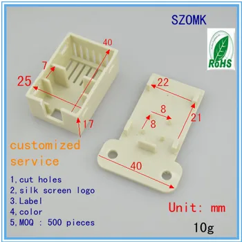 

100 pieces a lot plastic box for electronics 60*40*20 mm 2.36*1.57*0.79 inch electronic plastic box