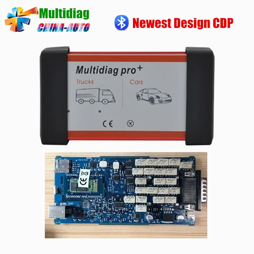 

New Design Multidiag pro Single Board PCB TCS PRO 2014.R2 Keygen+Bluetooth TCS PRO