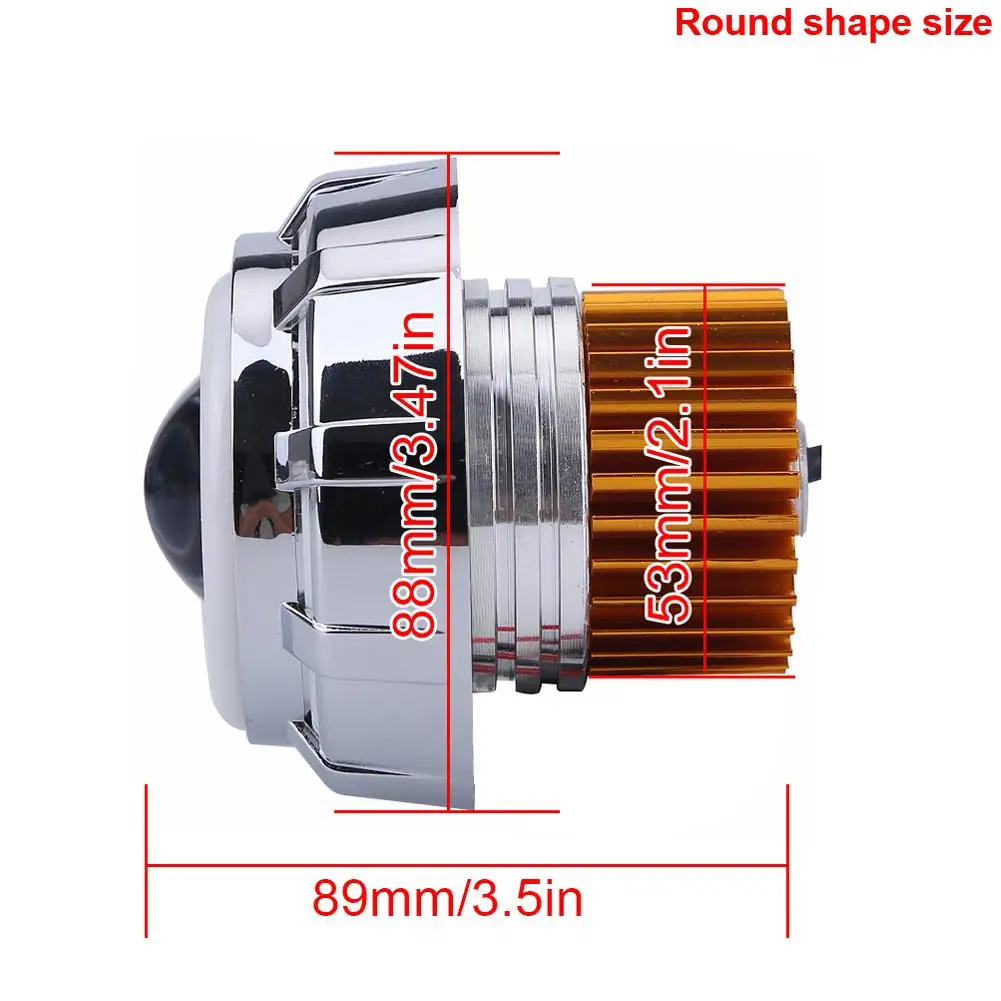 Круглый светодиодный светильник 8000K 30 Вт дальнего/ближнего света для мотоцикла, ангельские глазки, дьявольский глаз, светильник, мотоциклетная фара, аксессуары для мотоциклов