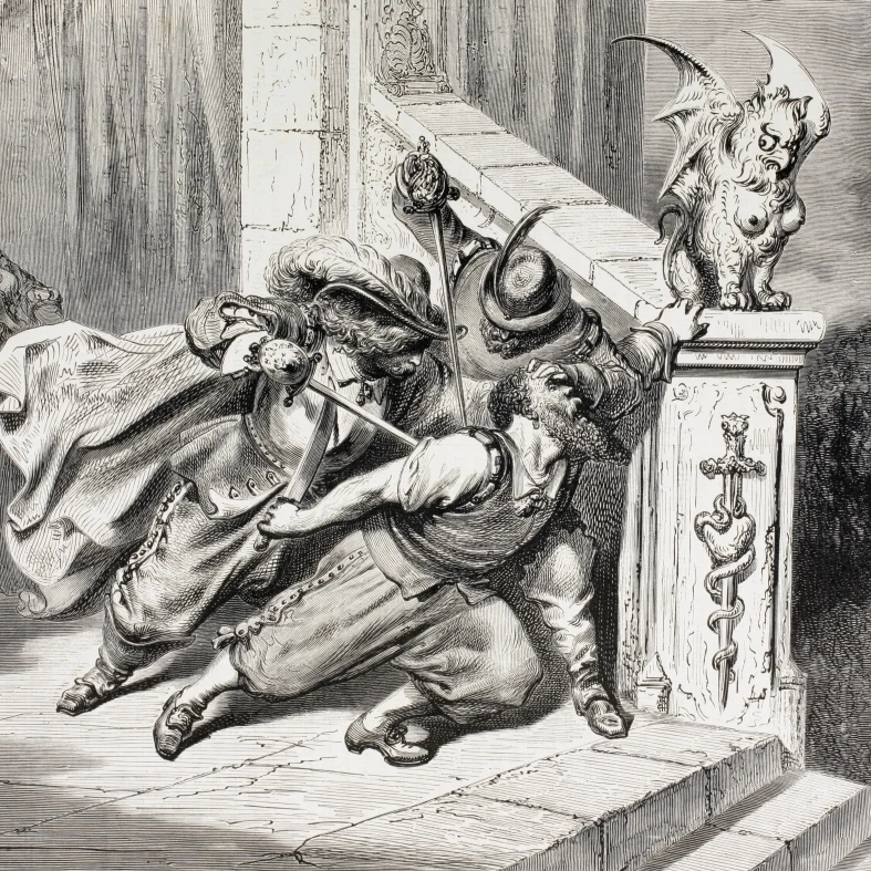 Scene From Bluebeard By Charles Perrault The Brothers Kill Bluebeard And Save Their SisterAnd Now Both Brothers Had Pi 3