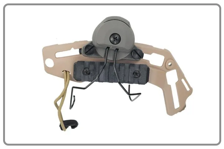 EX Headset headphone and Helmet Rail Adapter Set GEN1 for Comtac III headphones Black DE FG3 (8)