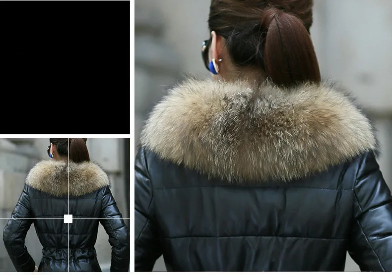 Women Winter Long Padded Parkas Big Fake Fur Collar Jackets Adjustable Waist Thick Warm Coats Women Plus Size 5XL 2018 AS056 (3)