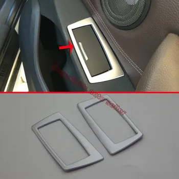 

ABS Pearl Chrome Interior Door Cigarette Ash Rubbish Box Cover Trim For BMW F48 X1 2015 2016 2017