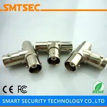 100 шт. Т Тип BNC Женский до 2 Женский тройник адаптер BNC РЧ разъем три женские для камеры видеонаблюдения