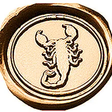 Винтажное изображение на заказ с изображением скорпиона, логотип, Свадебное приглашение, воск, уплотнение, штамп, палочки, ложка, Подарочная коробка, набор