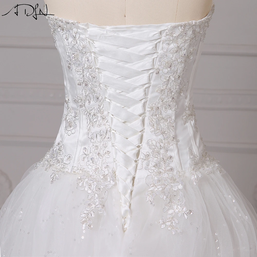 Классический корсет ADLN трапециевидного силуэта свадебные платья с аппликацией